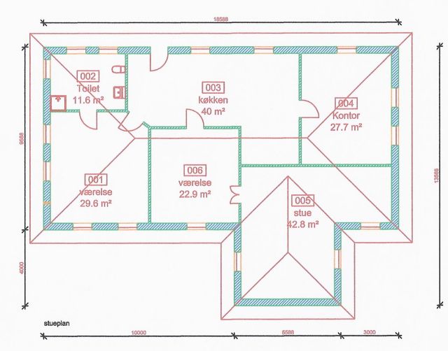 Grundplan til hus